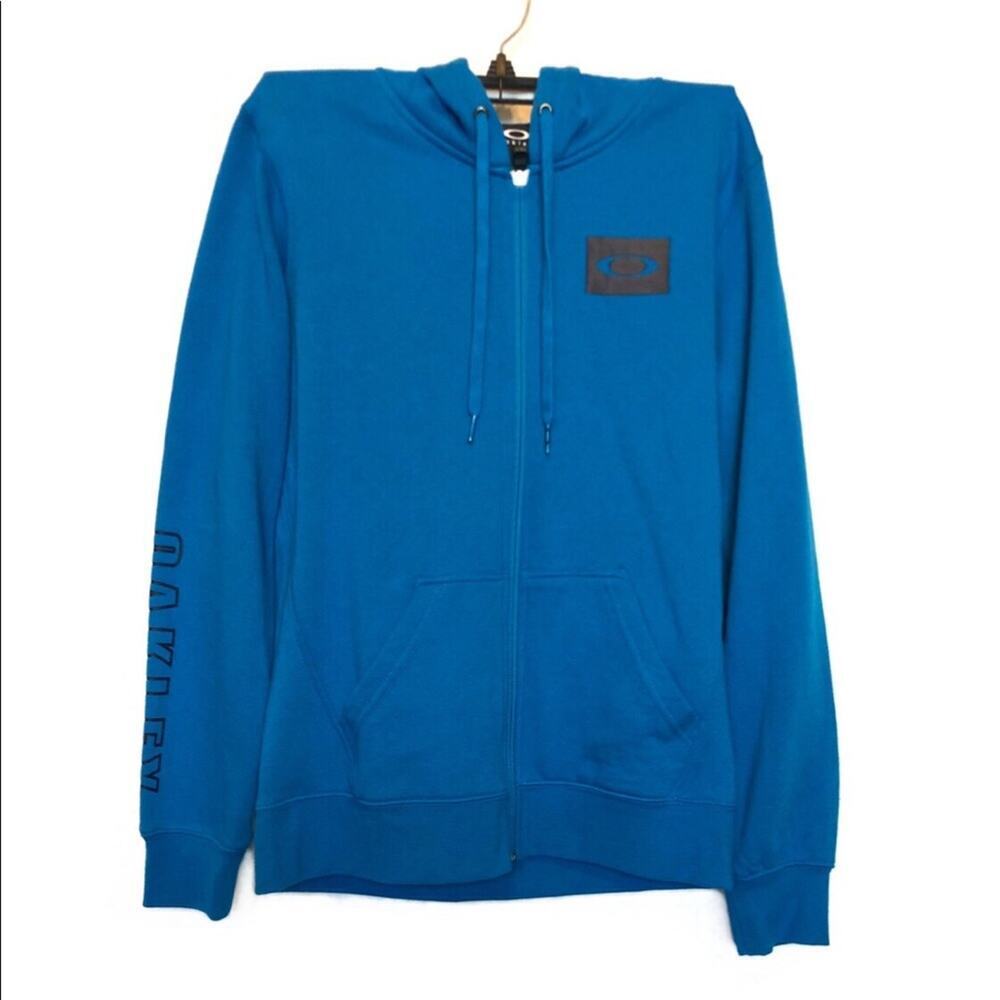 NWT Oakley Zip Up Hoodie in Turquoise Sz. Small